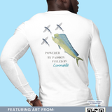 ADULT Performance Long Sleeve (MAHI) with Mirror Image Fish Printing (UNISEX)