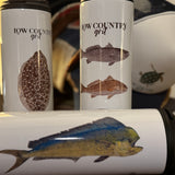 Water Bottle (INSHORE SLAM) with Mirror Image Fish Printing (Floating!)