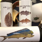 Water Bottle (MAHI) with Mirror Image Fish Printing