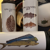Water Bottle (INSHORE SLAM) with Mirror Image Fish Printing (Tail Fin Dancing!)