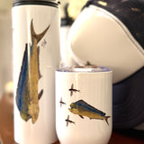 Water Bottle (MAHI) with Mirror Image Fish Printing