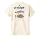 ADULT Short Sleeve T-Shirt (INSHORE) SLAM with Mirror Image Fish Printing (UNISEX)