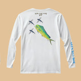 Mirror Image Fish Printing + Gray's Reef - Performance Long Sleeve (MAHI) (UNISEX)