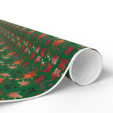 Holiday Wrapping Paper — Whoville-Inspired Red & Gray Ornaments Pattern