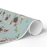 Macey Rewis + TIMSC  Calico Lady Crab Coastal Wrapping Paper