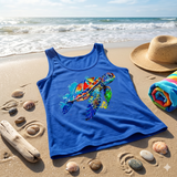 April Hall + TIMSC  NUGGET the Turtle  - Women Tank Top Shirt