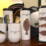 Water Bottle (MAHI) with Mirror Image Fish Printing
