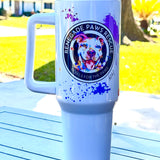 April Hall + Renegade Paws Rescue“ Paw-sitive Energy” 40-oz Tumbler