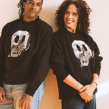 Deb Oden + Arts SE- Sassy, Sinfully Skull Sweatshirt, UNISEX