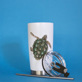 “Ike’s Coastal Sip” – Turtle Tall Tumbler"