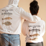 Mirror Image + Gray's Reef- Adult Hooded Long Sleeve Performance Shirt (Inshore Slam)