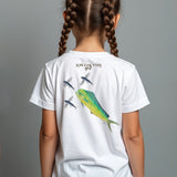 Mirror Image Fish Printing + Gray's Reef - Youth Performance Short Sleeve (MAHI)