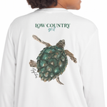 TIMSC long sleeve performance shirt for youth with turtle b macey rewis